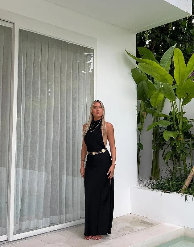 Fresh And Capable Clara Maxi Dress (Black)