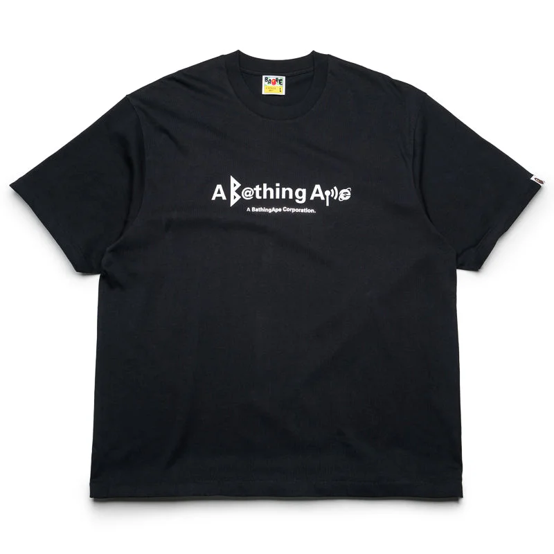 Practical Style A Bathing Ape Symbol Logo Tee - Black