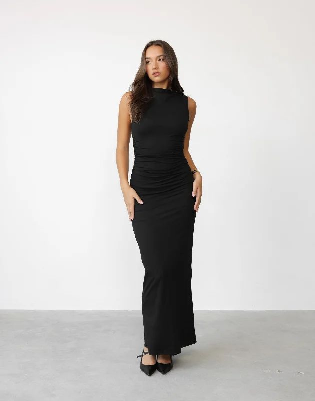 Personalized Outfit Caprice Maxi Dress (Black)