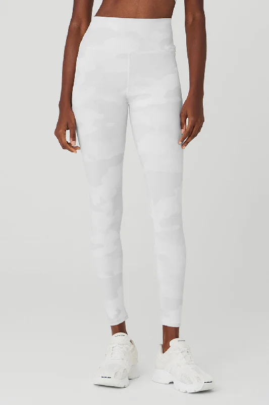Sports Trend High-Waist Camo Vapor Legging - White Camouflage