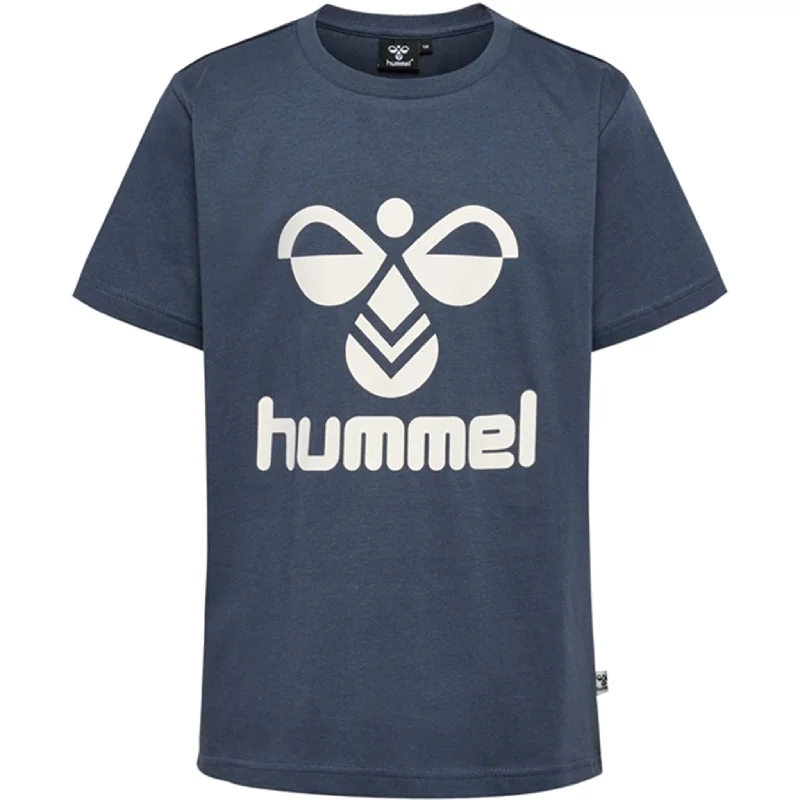 Lively And Youthful Hummel Ombre Blue Tres T-Shirt