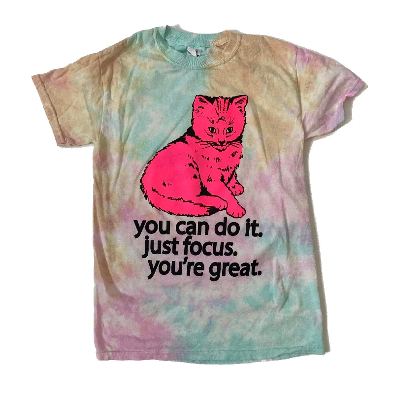 Fashionable Inner Wear Focus Cat T-shirt - Snow Cone