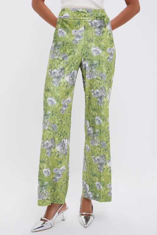 Exquisite Design Muted Meadow Velvet Jax Pants