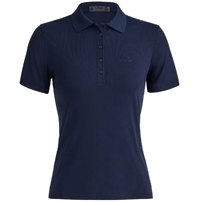 Urban Sense Womens Ribbed Tech Nylon Polo Twilight - 2024