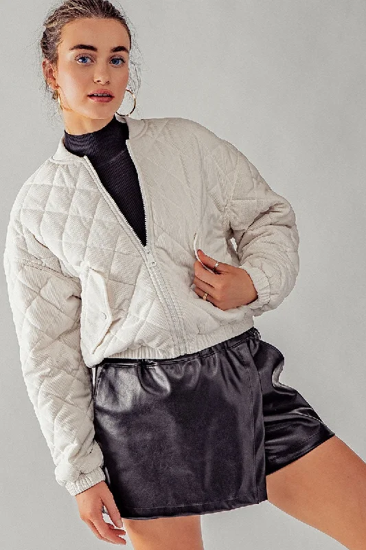 Fresh And Capable Trend: Notes Jackets Long Sleeve Zip Up Jacket