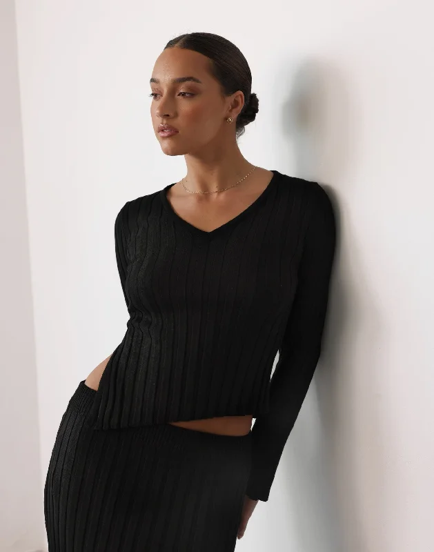 End Of The Year Andrea Top (Black)