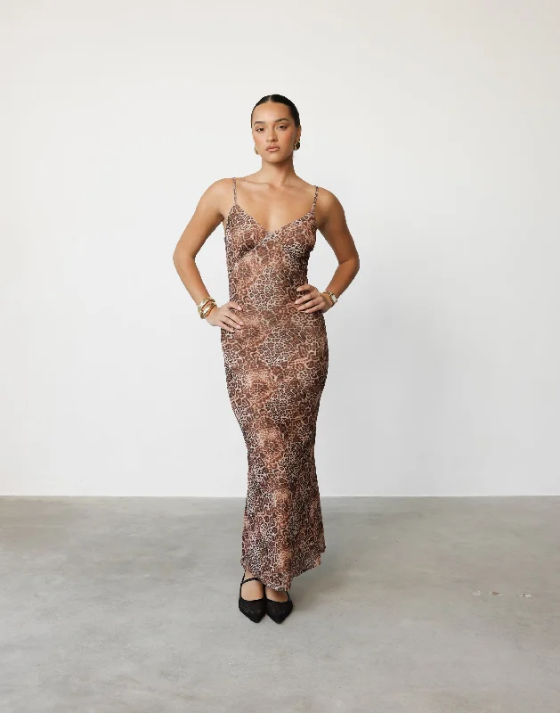 Advanced Customization Jessy Maxi Dress (Leopard)