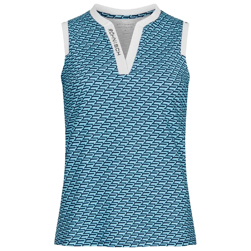High-quality Styles Womens Abby Sleeveless Polo Capri Blue - AW24