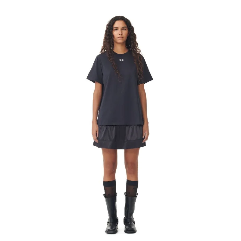 Classic Style Relaxed Rhinestone T-Shirt (Phantom)
