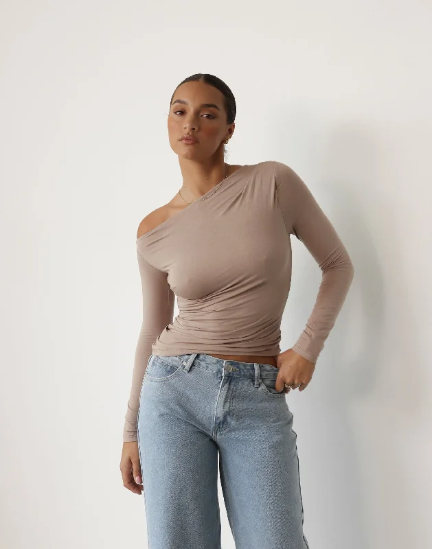 Comfortable And Casual Imani Top (Ash)