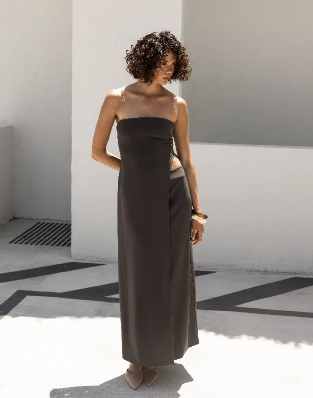 Personalized Outfit Gabby Maxi Dress (Charcoal)