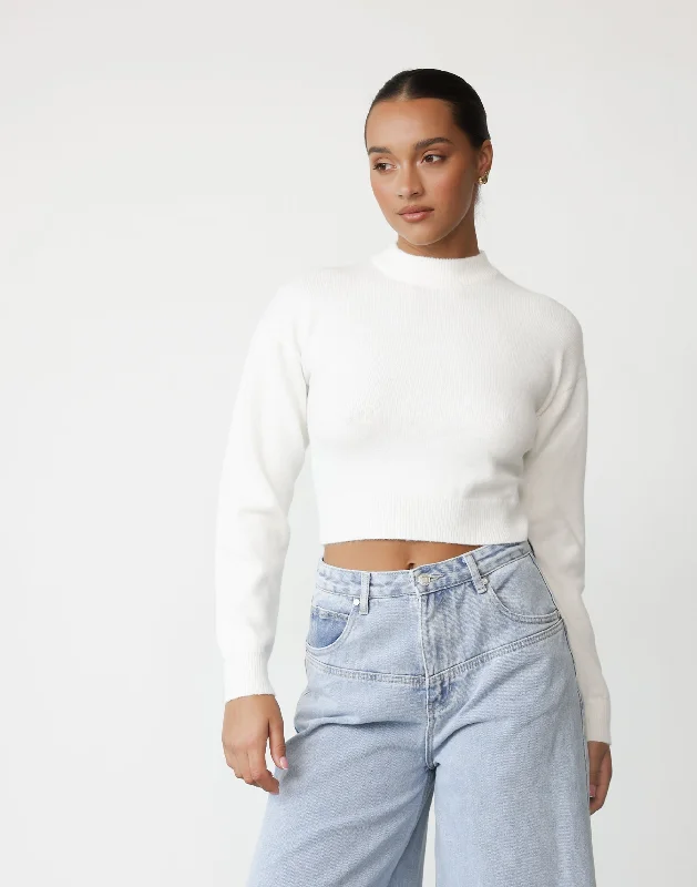 Elegant And Charming Bekah Top (White)