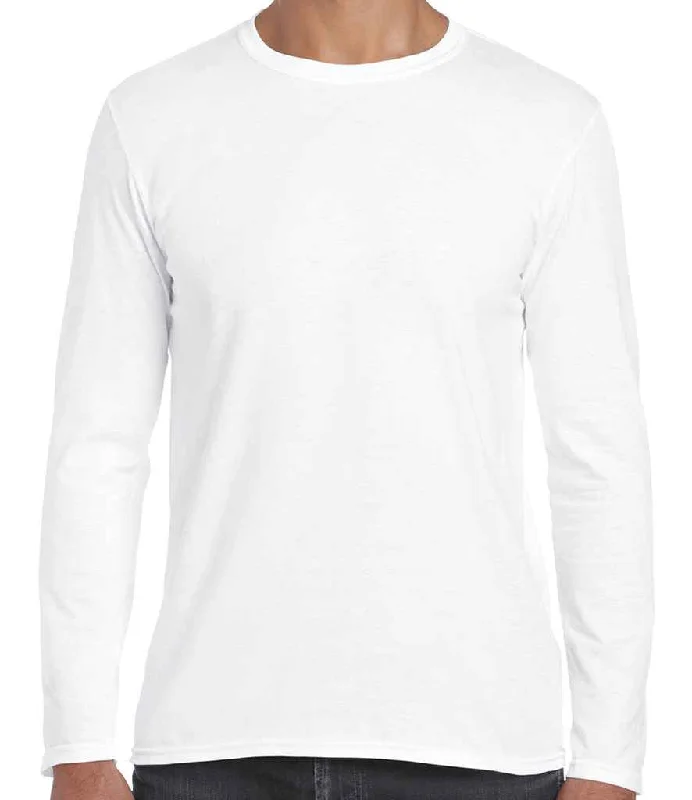 Lazy Home Gildan SoftStyle® Long Sleeve T-Shirt | White