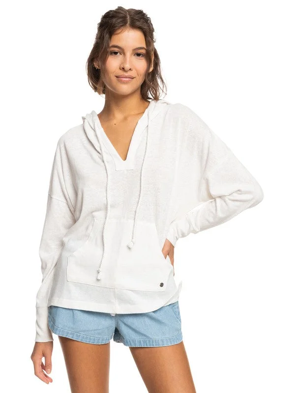 Minimal Style Roxy Jackets Woman's Kangaroo Pouch Pocket