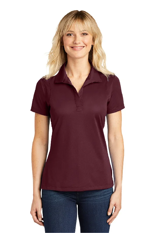 Retro Fashion Sport-Tek Womens Sport-Wick Moisture Wicking Short Sleeve Polo Shirt - Maroon