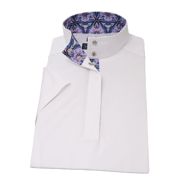 Practical Style Essex Classics Ladies "Kaleidoscope" Talent Yarn Straight Collar Short Sleeve Show Shirt Practical Style Essex Classics Ladies "Kaleidoscope" Talent Yarn Straight Collar Short Sleeve Show Shirt