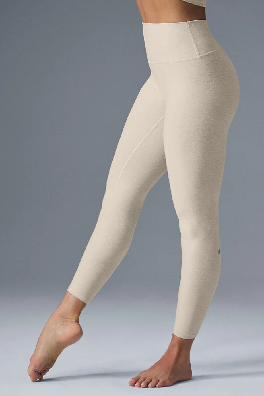 Spiritual Vitality Alosoft High-Waist 7/8 Highlight Legging - Oatmeal Heather