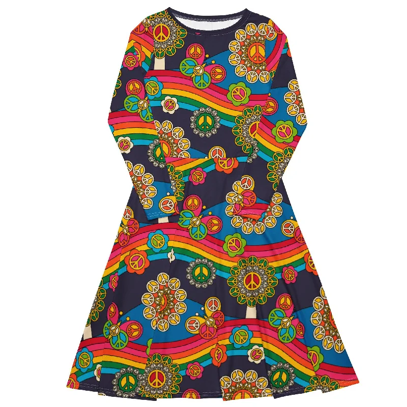 Must-have For Autumn And Winter HIPPIE PARK - Midi dress with long sleeves and pockets Must-have For Autumn And Winter HIPPIE PARK - Midi dress with long sleeves and pockets