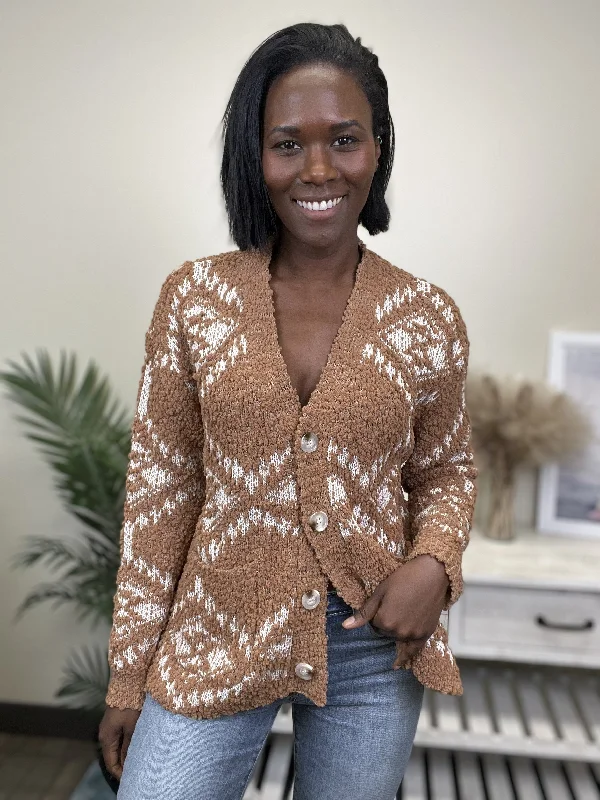 Embroidery Design Something To Celebrate Women's Button Down Sweater