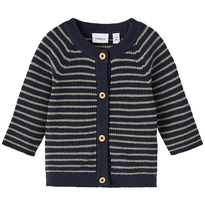 Creative Prints Name it Dark Sapphire Fadennis Knit Cardigan
