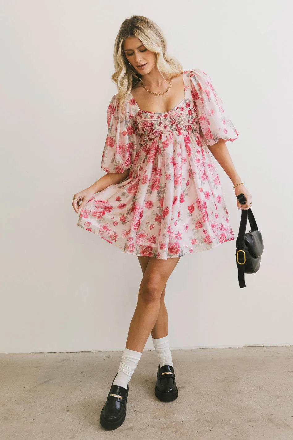 Personalized Design Eleanor Smocked Mini Dress