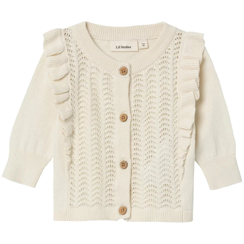 Perfect Tailoring Lil'Atelier Turtledove Hija Knit Cardigan