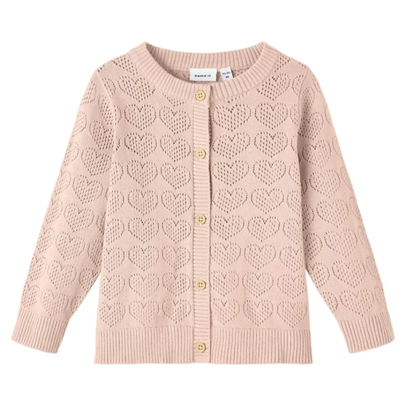 British Style Name it Créme De Pêche Desolle Knit Cardigan