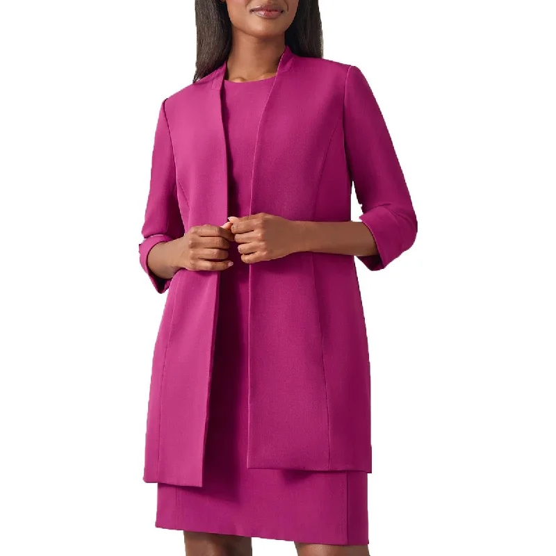 Elegant Design Kasper Womens Solid  Duster Blazer
