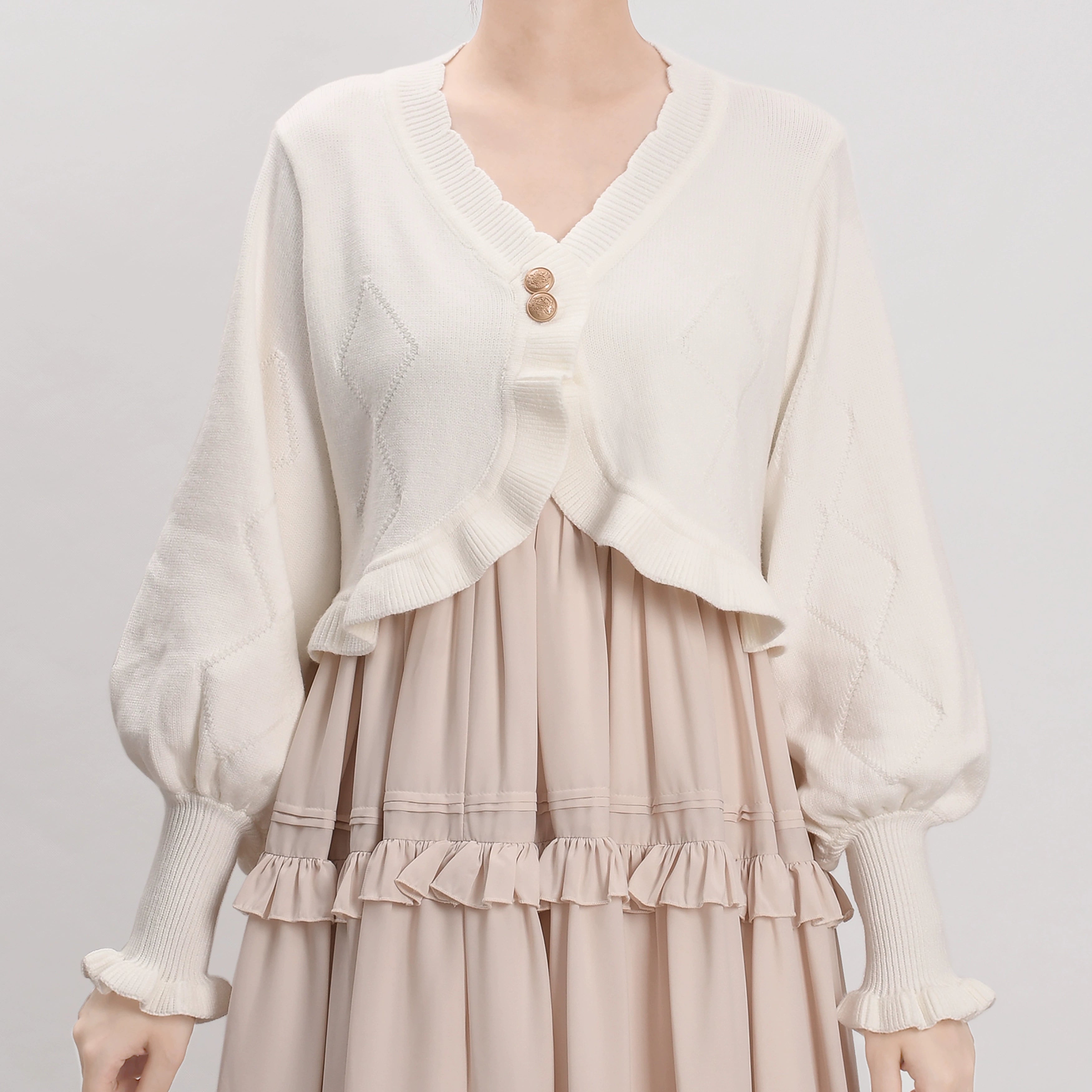 Advanced Customization Sweet Cookies Short Knit Cardigan