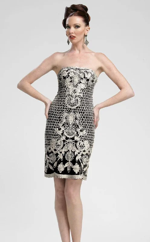 Versatile Items Sue Wong - C3307 Strapless Embroidered Cocktail Dress