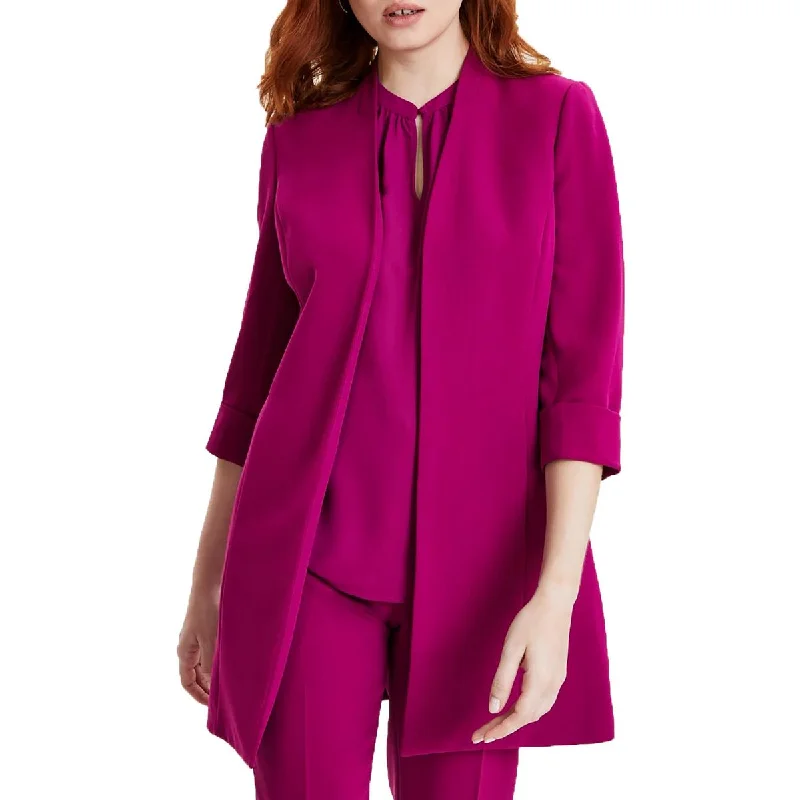 High Street Design Kasper Womens Petites Pocket  Open-Front Blazer
