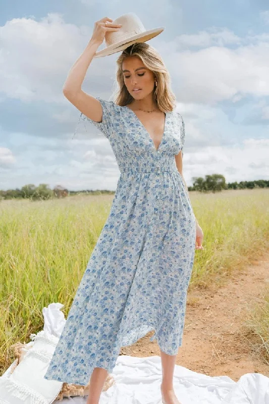 Youthful Vitality Heaven On Earth Cotton Crochet Tiered Maxi Dress