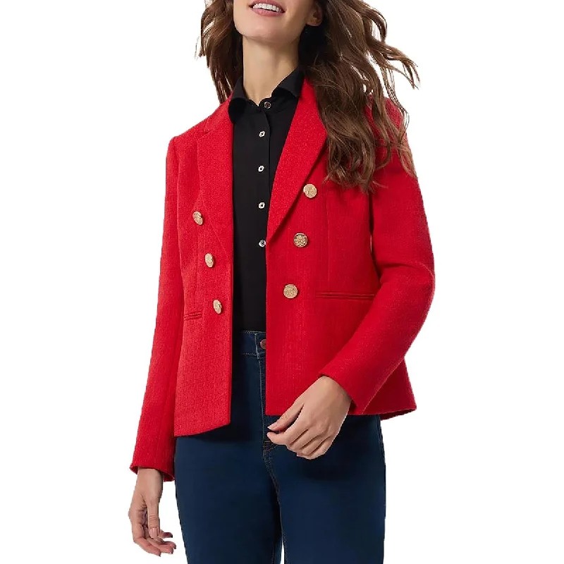 Classic Color Jones New York Womens Textured  Open-Front Blazer