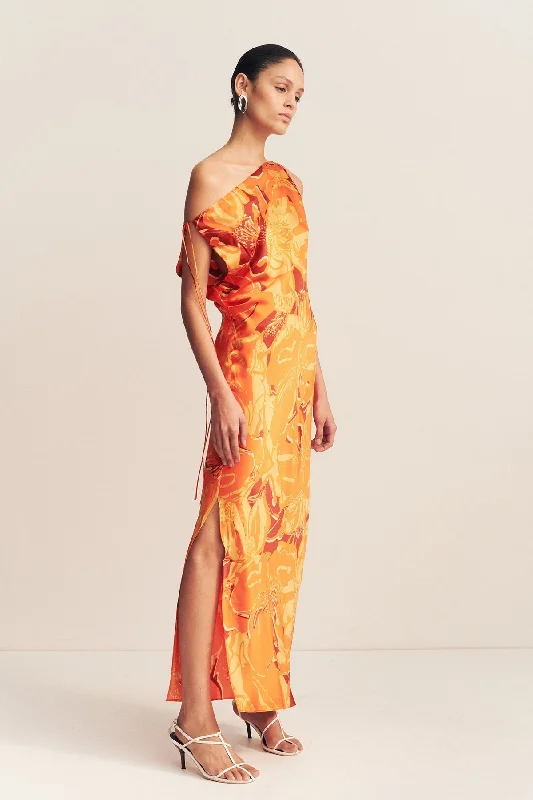 Versatile Items CHARA SILK TIE MAXI DRESS