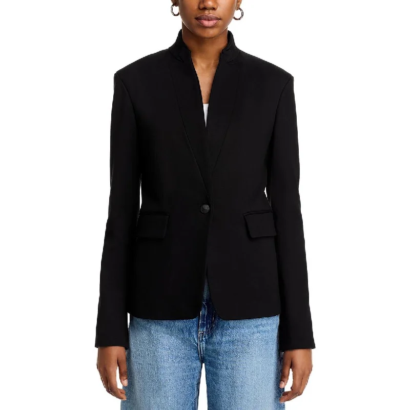 Personalized Series Rag & Bone Womens Solid  One-Button Blazer