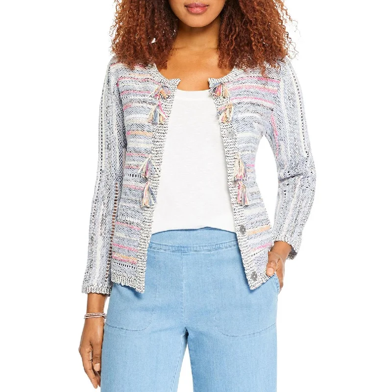 Sports Fashion Nic + Zoe Womens Taffy Cardigan Tassels Jacket