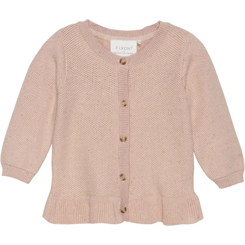 Soft And Comfortable FIXONI Cameo Rose Knit Cardigan