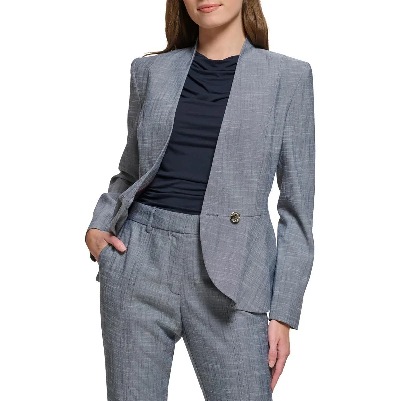 Personalized Wear Tommy Hilfiger Womens Peplum Business One-Button Blazer