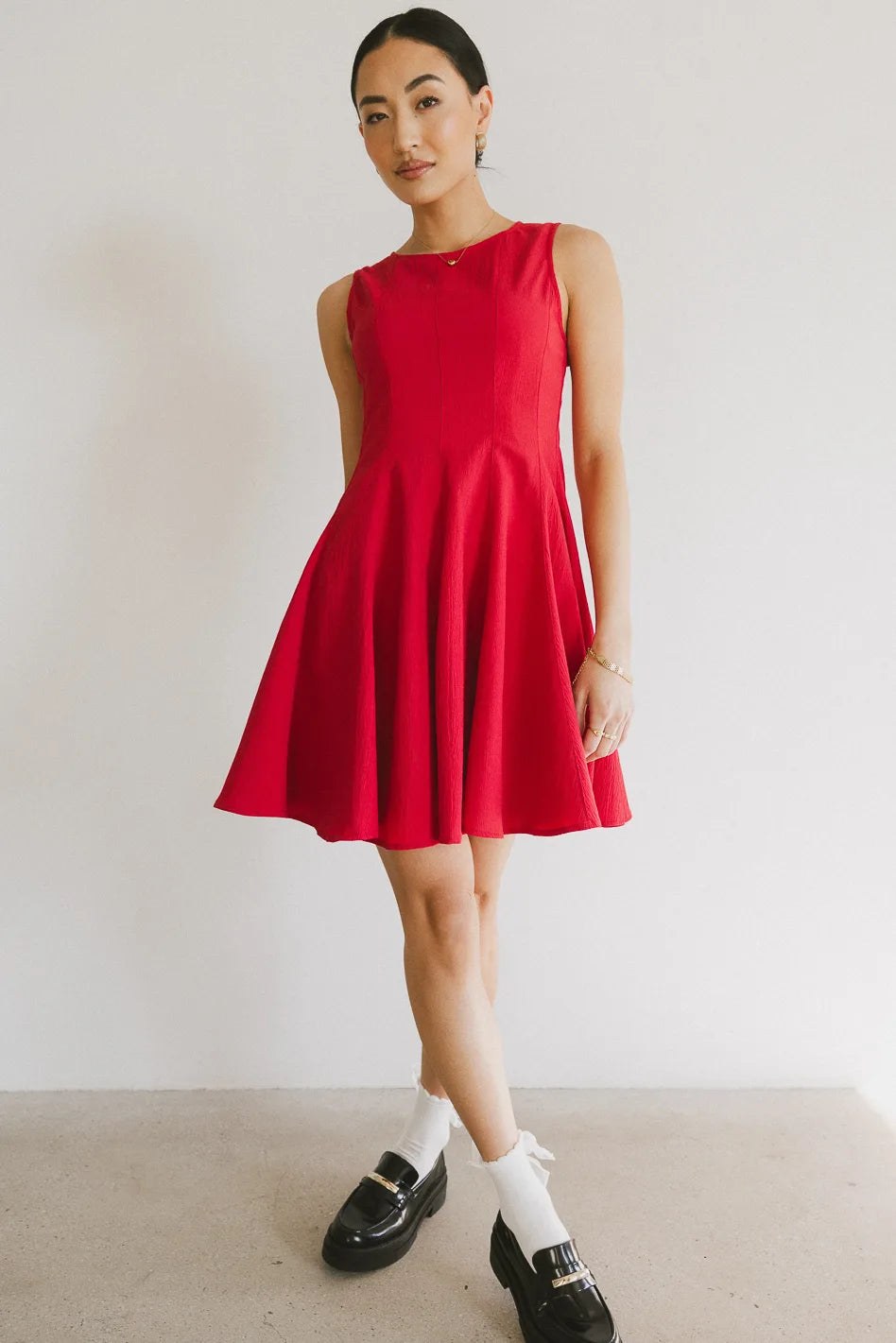 Refreshing Design Liora Mini Dress in Red