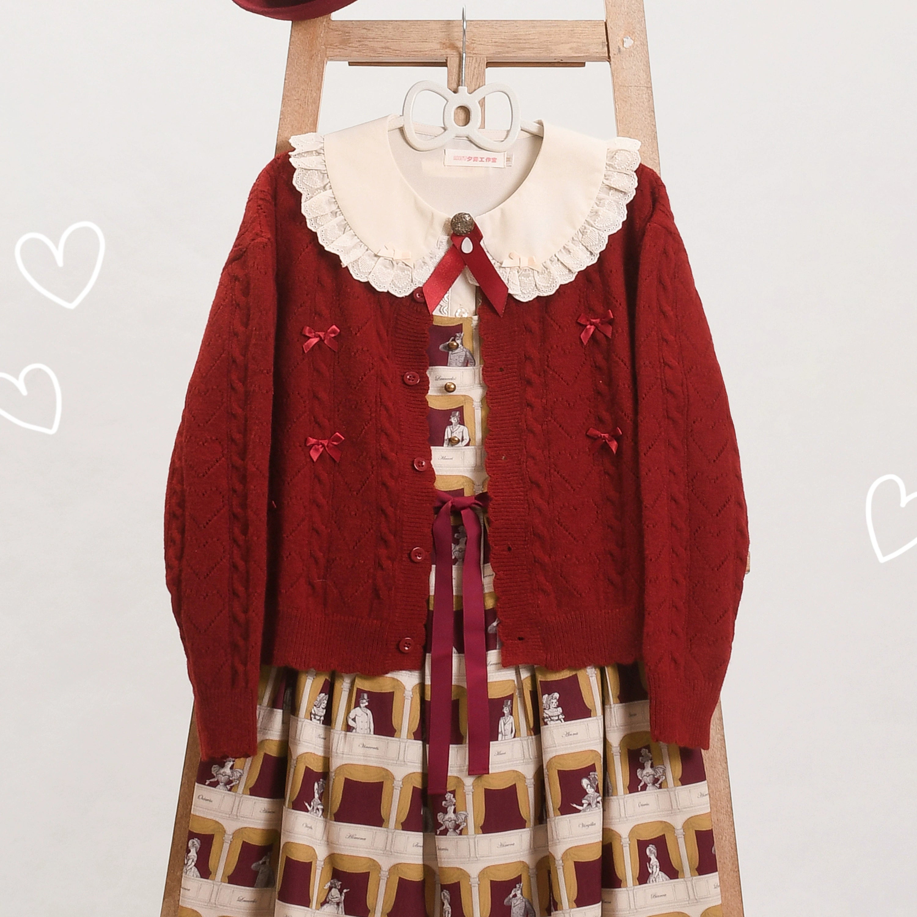 Refreshing Design Happy Heart Cardigan