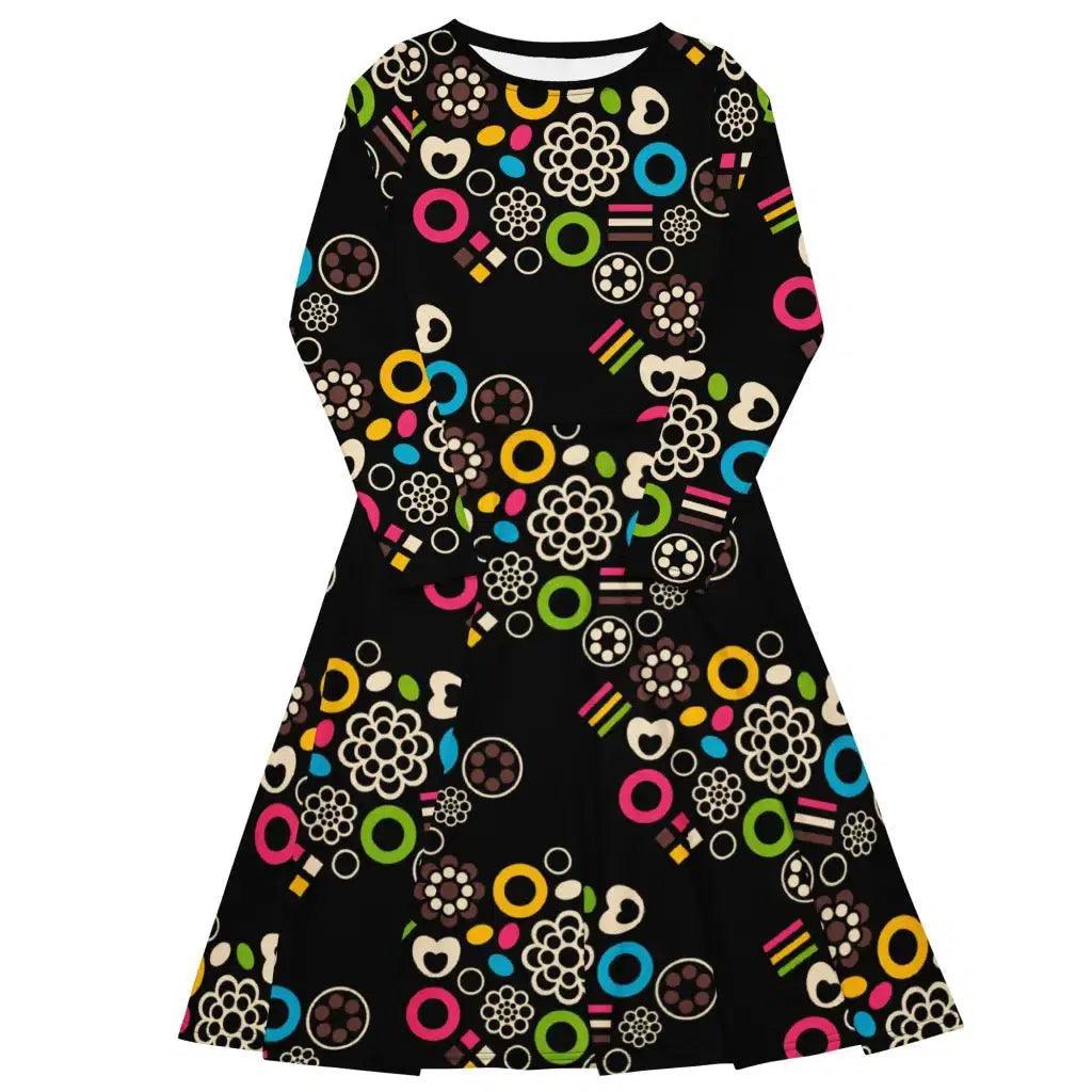 Fresh And Fashionable FOREVER SWEET - Midi dress with long sleeves and pockets