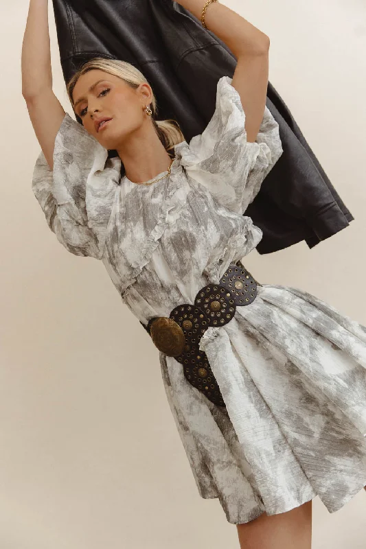Modern Tailoring Kellie Abstract Baby Doll Dress