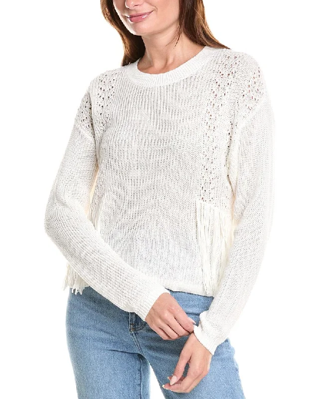High-quality Styles 27 Miles Malibu Fringe Front Sweater