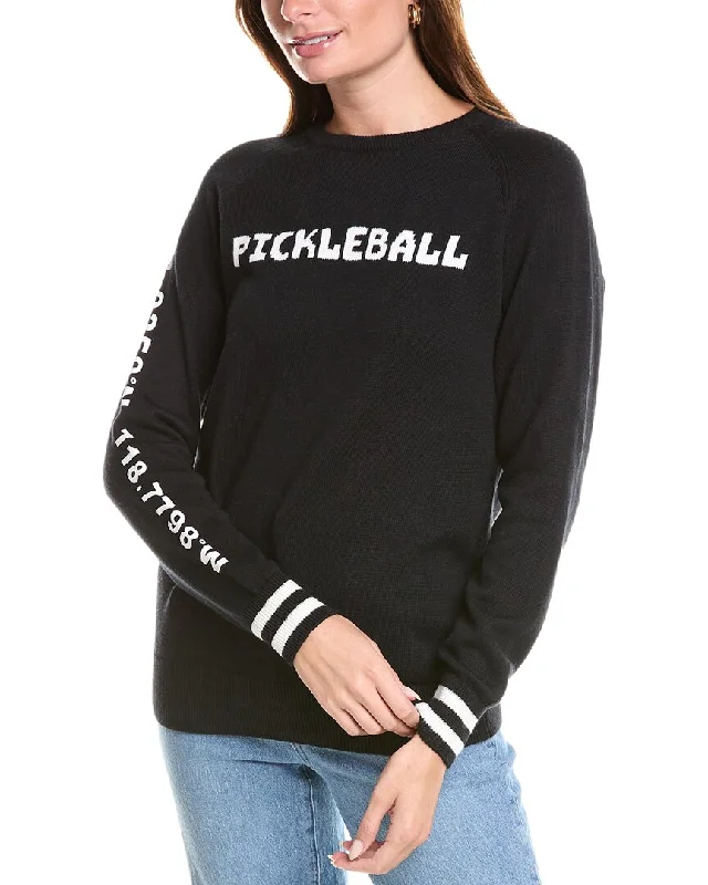 High Street Design 27 Miles Malibu Pickleball Raglan Cashmere-Blend Sweater