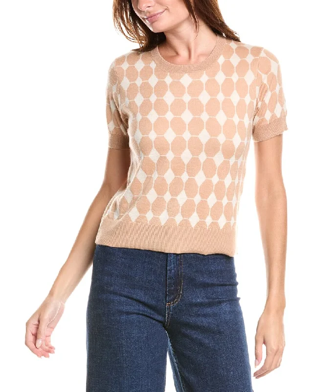 Fresh And Fashionable 27 Miles Malibu Retro Inspired Cashmere & Wool-Blend Top