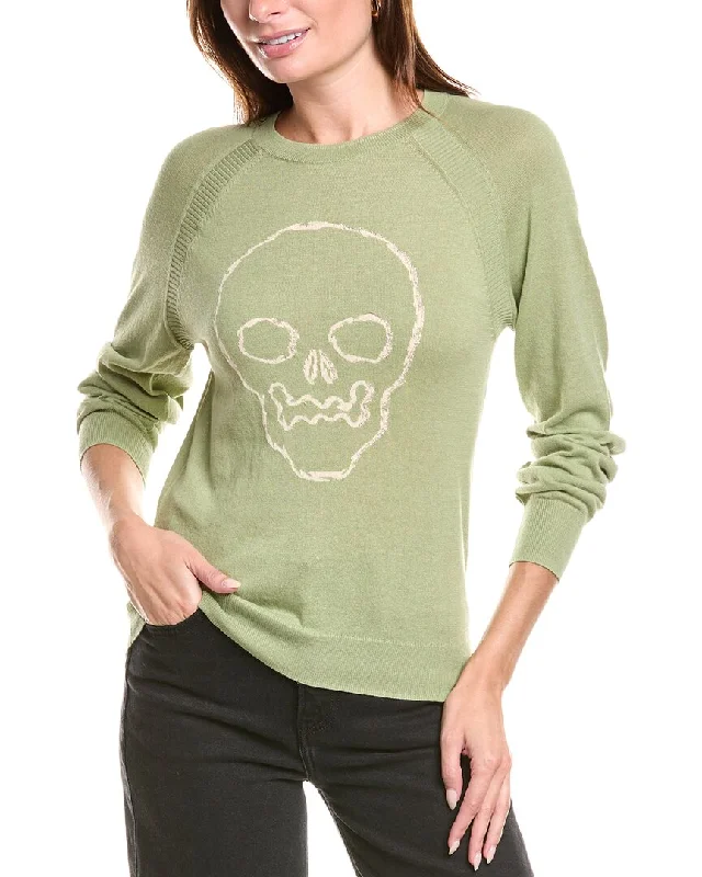 Exquisite Design 27 Miles Malibu Skull Front Sweater
