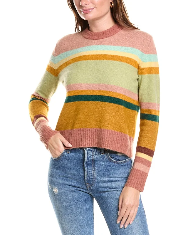Multifunctional Style 27 Miles Malibu Striped Wool & Alpaca-Blend Sweater