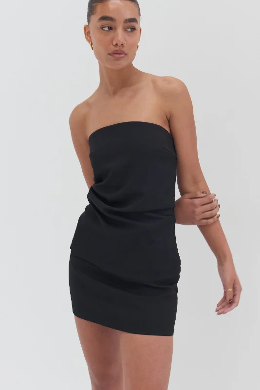 Modern Tailoring Ada Tube Top - Black