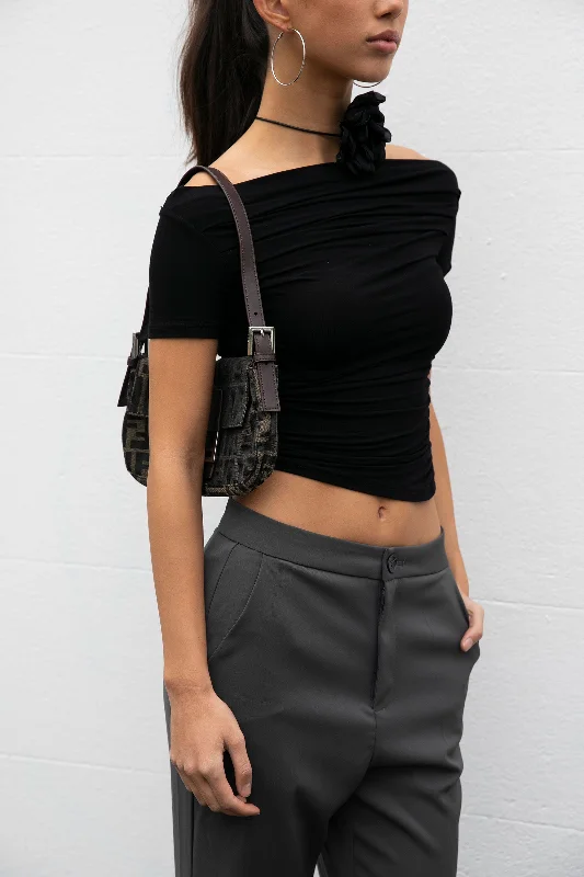 Must-have For Fashion Bella Short Sleeve Top - Black