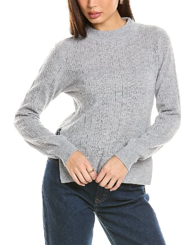 Lazy Home Malo Cashmere Pointelle Wool & Cashmere-Blend Sweater